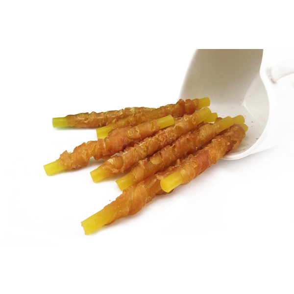 LSC-58 Pumpkin Dental Care Stick Twined by Chicken (2)